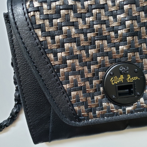 Elliott Lucca Small Black Leather Crossbody Bag - Picture 13 of 14